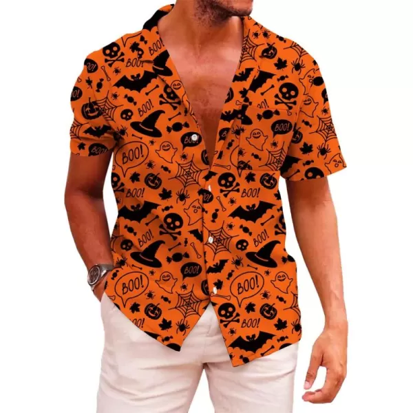 KYKU Funky Hawaiian Shirt for Men Palm Beach Shirts Tropical Vacation Shirts