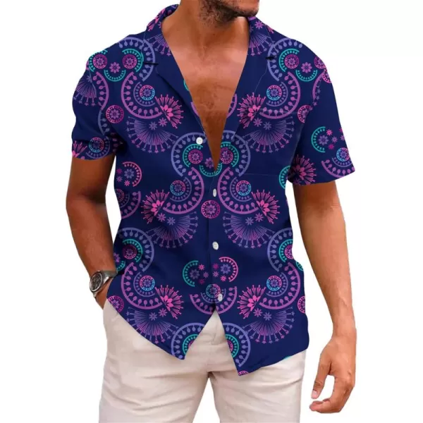 KYKU Mexico Shirt for Men Funny Beach Shirts Hawaiian Button Down Short Sleeve
