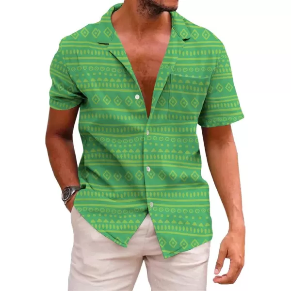 KYKU Mexico Shirt for Men Funny Beach Shirts Hawaiian Button Down Short Sleeve