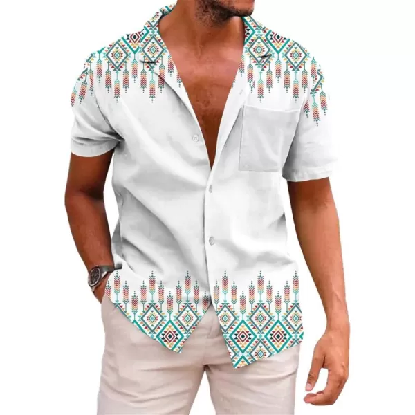 KYKU Mexico Shirt for Men Funny Beach Shirts Hawaiian Button Down Short Sleeve
