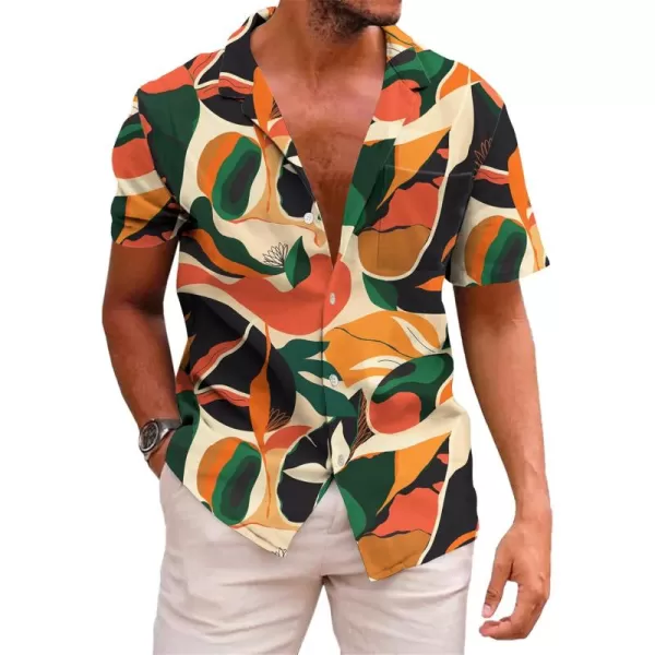 KYKU Mexico Shirt for Men Funny Beach Shirts Hawaiian Button Down Short Sleeve