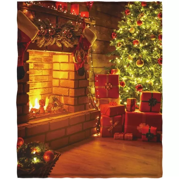 KYKU Queen Size Christmas Throw Blanket Soft Holiday Blankets Sherpa Plush Vacation Xmas Blankets Comfy Warm Pattern Gifts for Adults, Men, Women, Kids 
