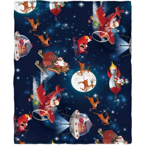 KYKU Queen Size Christmas Throw Blanket Soft Holiday Blankets Sherpa Plush Vacation Xmas Blankets Comfy Warm Pattern Gifts for Adults, Men, Women, Kids 