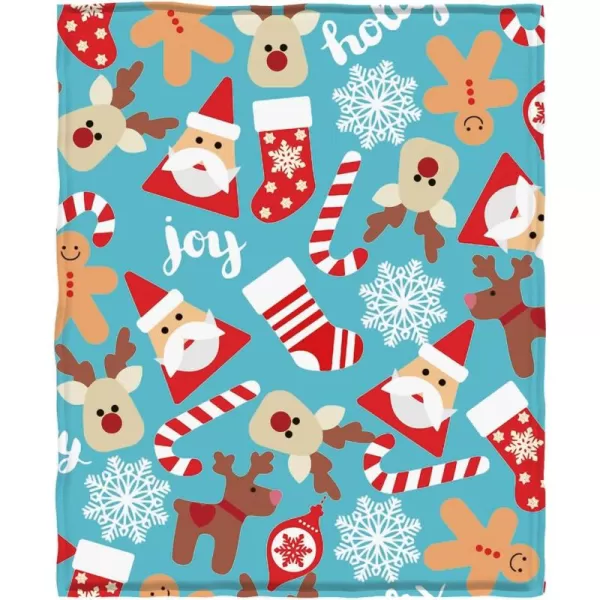 KYKU Queen Size Christmas Throw Blanket Soft Holiday Blankets Sherpa Plush Vacation Xmas Blankets Comfy Warm Pattern Gifts for Adults, Men, Women, Kids 