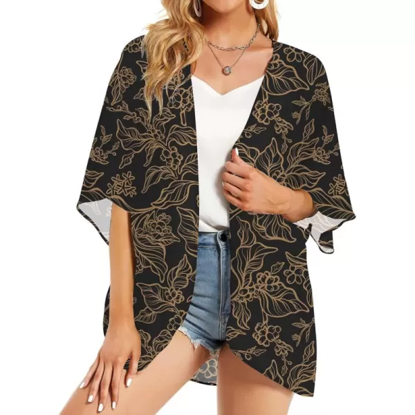 KYKU Summer Kimonos for Women Casual Hawaiian Tropical Floral Tops