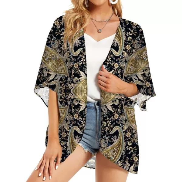 KYKU Summer Kimonos for Women Casual Hawaiian Tropical Floral Tops