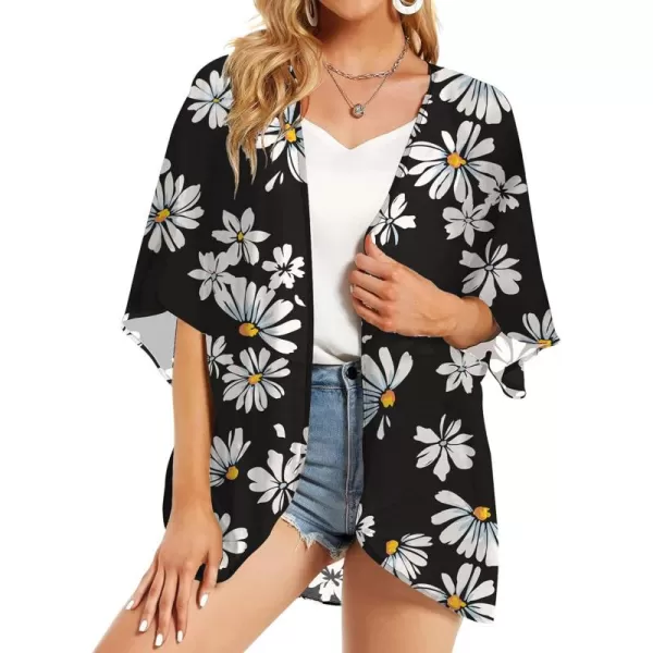KYKU Summer Kimonos for Women Casual Hawaiian Tropical Floral Tops