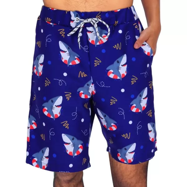 KYKU Swimming Trunks Men Swim Shorts Swimwear Beachwear Board Shorts with Pocket