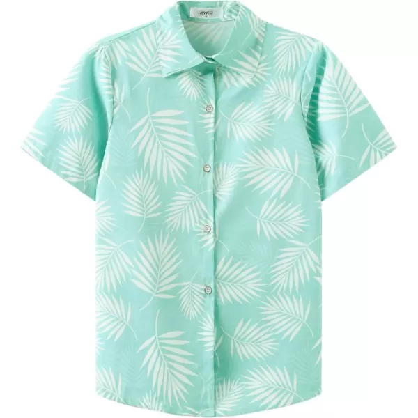 KYKU Womens Button Down Hawaiian Shirt Casual Fashion Shirts Summer Blouses