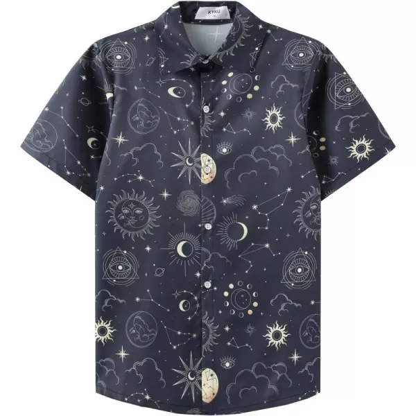 KYKU Womens Button Down Hawaiian Shirt Casual Fashion Shirts Summer Blouses
