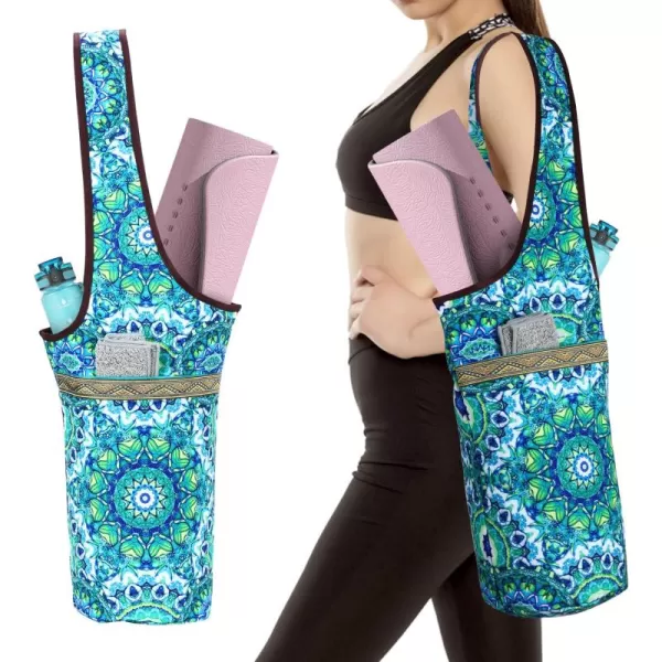 KYKU Yoga Mat Bags for Women Yoga Mat Carrier Tote, Holds More Yoga Accessories, Fits Most Size Mats