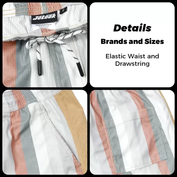 Men's Casual Drawstring Corduroy Shorts Elastic Waist Summer Shorts with Pocket