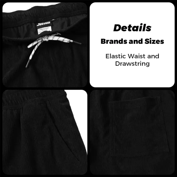 Men's Casual Drawstring Corduroy Shorts Elastic Waist Summer Shorts with Pocket