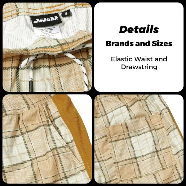 Men's Casual Drawstring Corduroy Shorts Elastic Waist Summer Shorts with Pocket