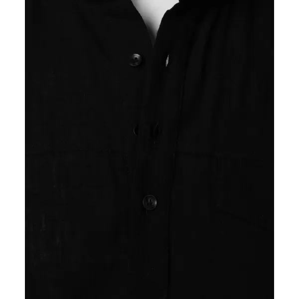 Men's Cotton Linen Henley Shirt Short Sleeve Casual Beach T Shirts with Pocket