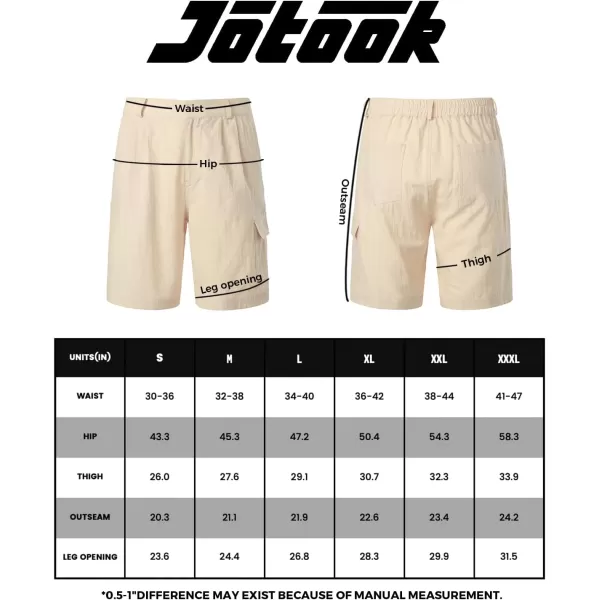 Men's Cotton Linen Shorts Casual Elastic Waist Shorts Summer Beach Shorts with Pocket