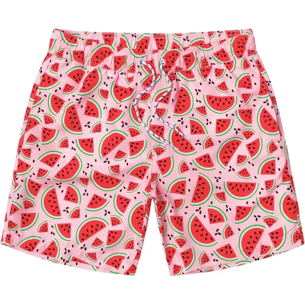 Mens Swimming Trunks Quick Dry Swim Shorts with Mesh Lining Beach Shorts