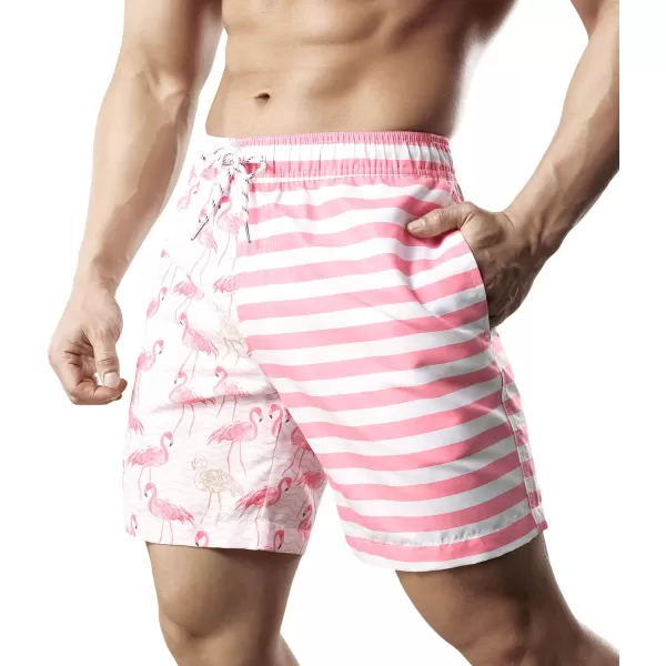 Mens Swimming Trunks Quick Dry Swim Shorts with Mesh Lining Beach Shorts