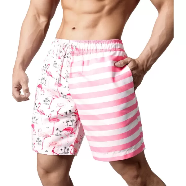 Mens Swimming Trunks Quick Dry Swim Shorts with Mesh Lining Beach Shorts