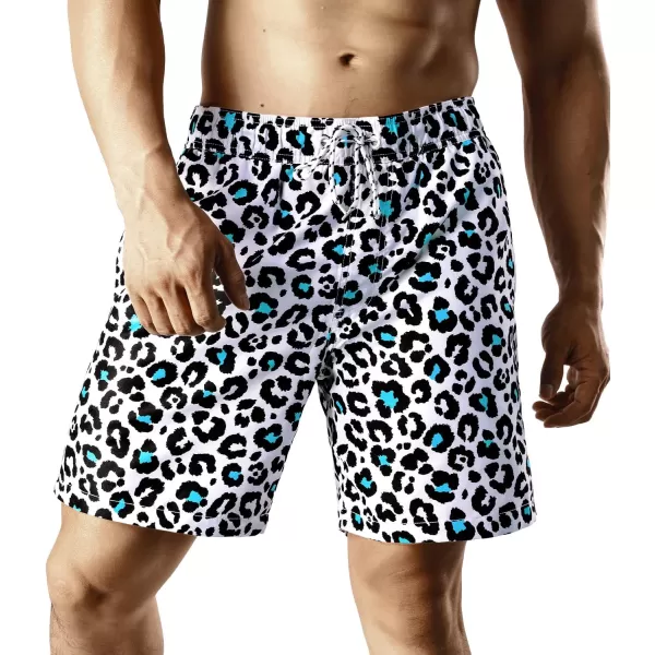 Mens Swimming Trunks Quick Dry Swim Shorts with Mesh Lining Beach Shorts