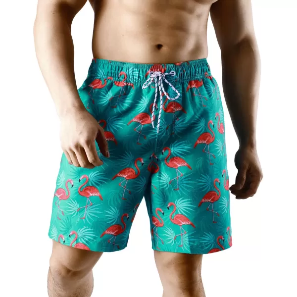 Mens Swimming Trunks Quick Dry Swim Shorts with Mesh Lining Beach Shorts