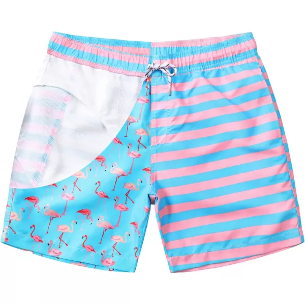 Mens Swimming Trunks Quick Dry Swim Shorts with Mesh Lining Beach Shorts