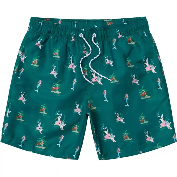 Mens Swimming Trunks Quick Dry Swim Shorts with Mesh Lining Beach Shorts