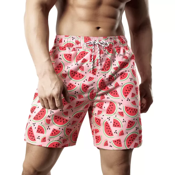Mens Swimming Trunks Quick Dry Swim Shorts with Mesh Lining Beach Shorts