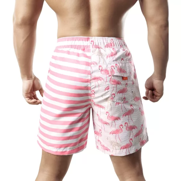 Mens Swimming Trunks Quick Dry Swim Shorts with Mesh Lining Beach Shorts