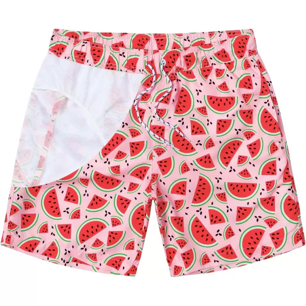 Mens Swimming Trunks Quick Dry Swim Shorts with Mesh Lining Beach Shorts