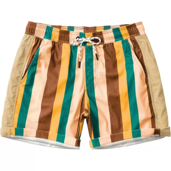 Men's Casual Drawstring Corduroy Shorts Elastic Waist Summer Shorts with Pocket