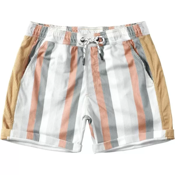 Men's Casual Drawstring Corduroy Shorts Elastic Waist Summer Shorts with Pocket