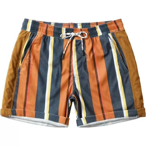 Men's Casual Drawstring Corduroy Shorts Elastic Waist Summer Shorts with Pocket
