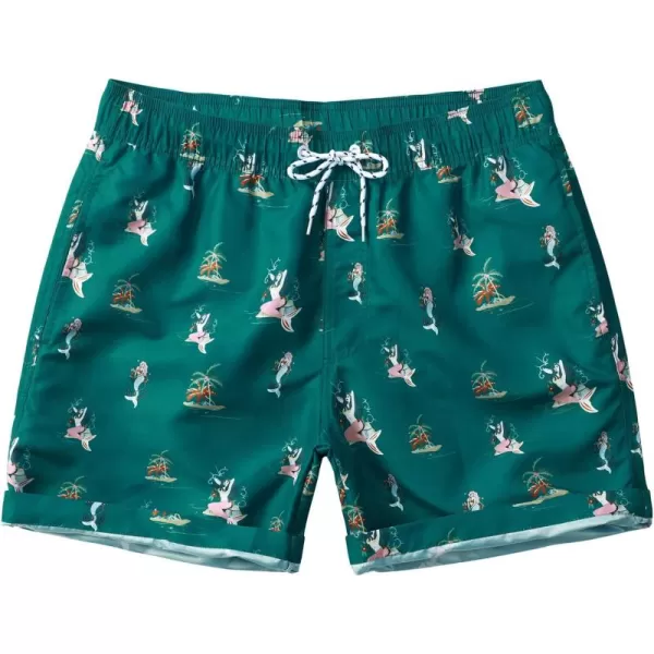 Mens Swimming Trunks Quick Dry Swim Shorts with Mesh Lining Beach Shorts
