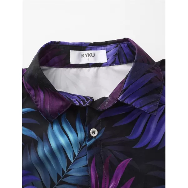 KYKU Hawaiian Shirt for Men - Funny Vacation Tropical Beach Shirts Short Sleeve Button Down Summer Clothes with Pockets