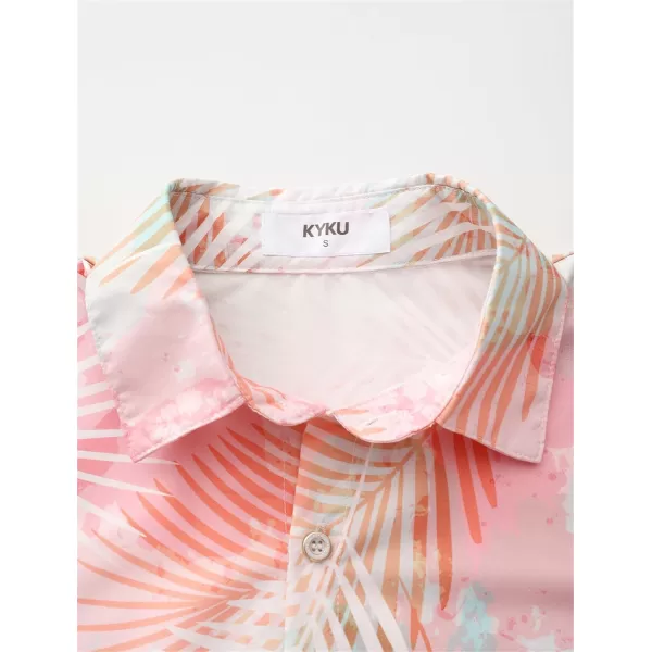 KYKU Hawaiian Shirt for Men - Funny Vacation Tropical Beach Shirts Short Sleeve Button Down Summer Clothes with Pockets