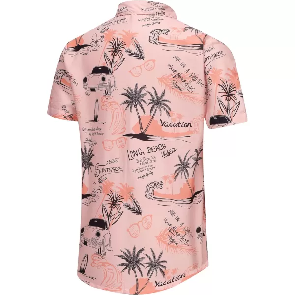 KYKU Hawaiian Shirt for Men - Funny Vacation Tropical Beach Shirts Short Sleeve Button Down Summer Clothes with Pockets