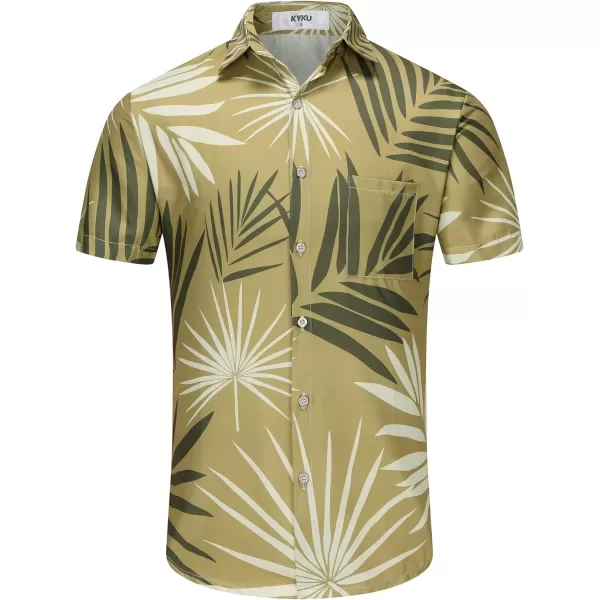 KYKU Hawaiian Shirt for Men - Funny Vacation Tropical Beach Shirts Short Sleeve Button Down Summer Clothes with Pockets