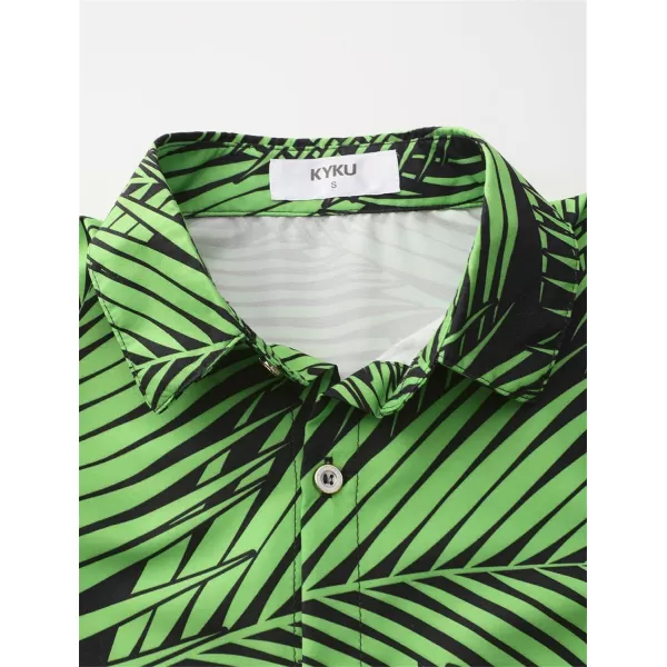 KYKU Hawaiian Shirt for Men - Funny Vacation Tropical Beach Shirts Short Sleeve Button Down Summer Clothes with Pockets