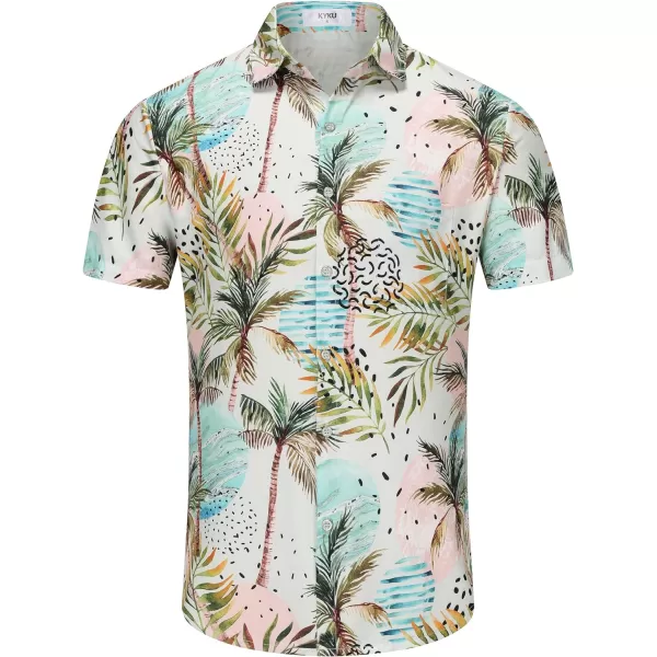 KYKU Hawaiian Shirt for Men - Funny Vacation Tropical Beach Shirts Short Sleeve Button Down Summer Clothes with Pockets