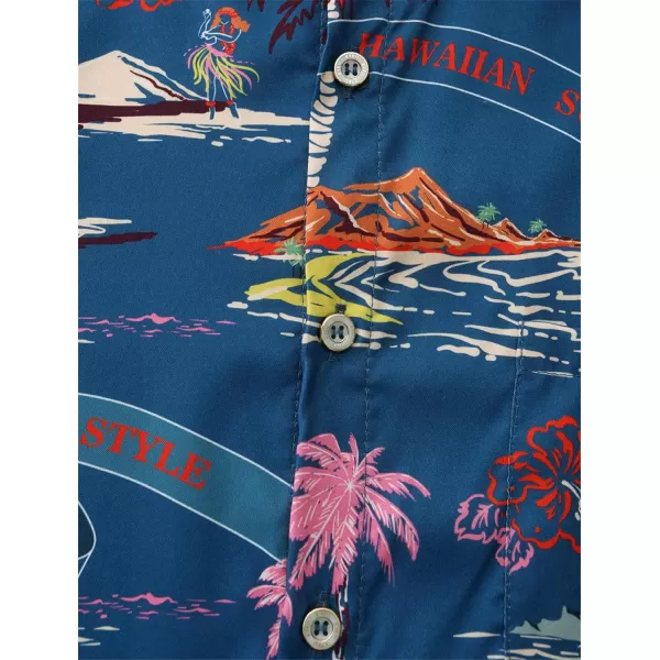 KYKU Hawaiian Shirt for Men - Funny Vacation Tropical Beach Shirts Short Sleeve Button Down Summer Clothes with Pockets