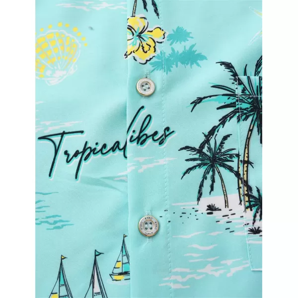 KYKU Hawaiian Shirt for Men - Funny Vacation Tropical Beach Shirts Short Sleeve Button Down Summer Clothes with Pockets