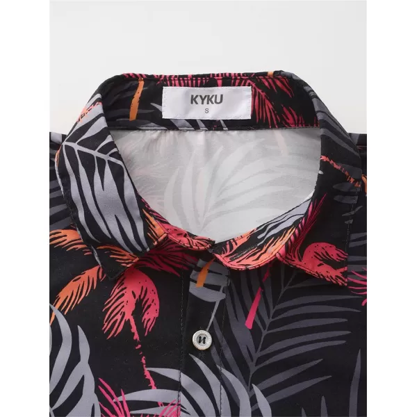 KYKU Hawaiian Shirt for Men - Funny Vacation Tropical Beach Shirts Short Sleeve Button Down Summer Clothes with Pockets