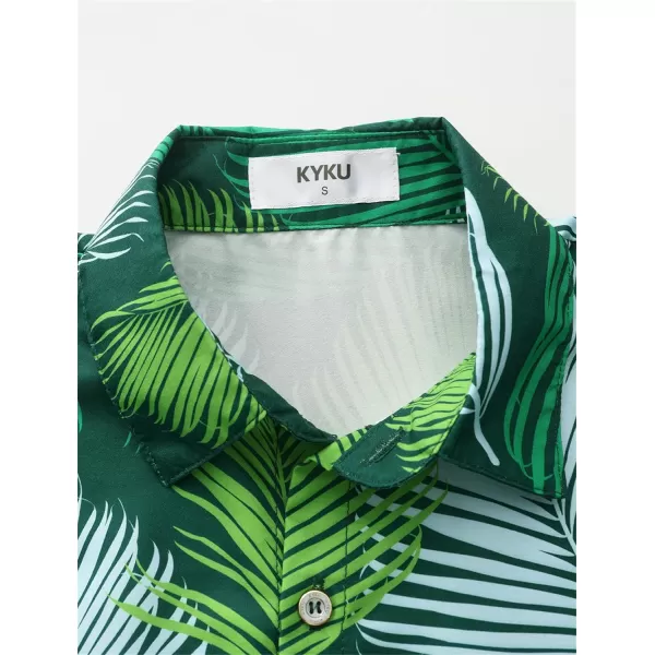 KYKU Hawaiian Shirt for Men - Funny Vacation Tropical Beach Shirts Short Sleeve Button Down Summer Clothes with Pockets