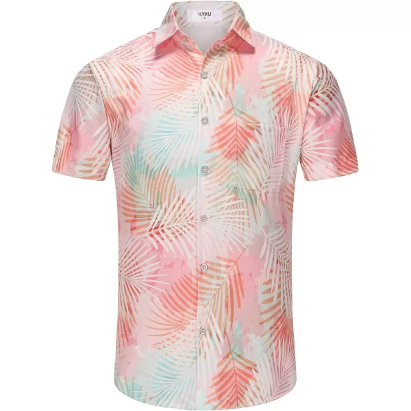 KYKU Hawaiian Shirt for Men - Funny Vacation Tropical Beach Shirts Short Sleeve Button Down Summer Clothes with Pockets