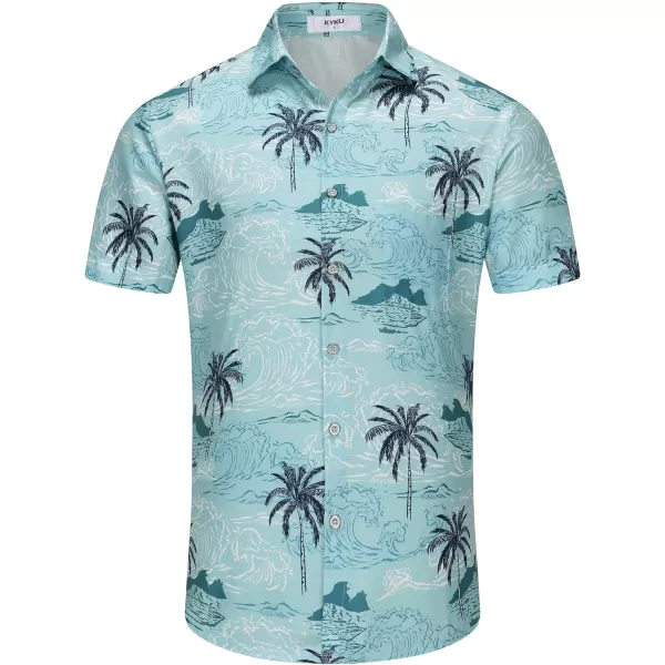 KYKU Hawaiian Shirt for Men - Funny Vacation Tropical Beach Shirts Short Sleeve Button Down Summer Clothes with Pockets