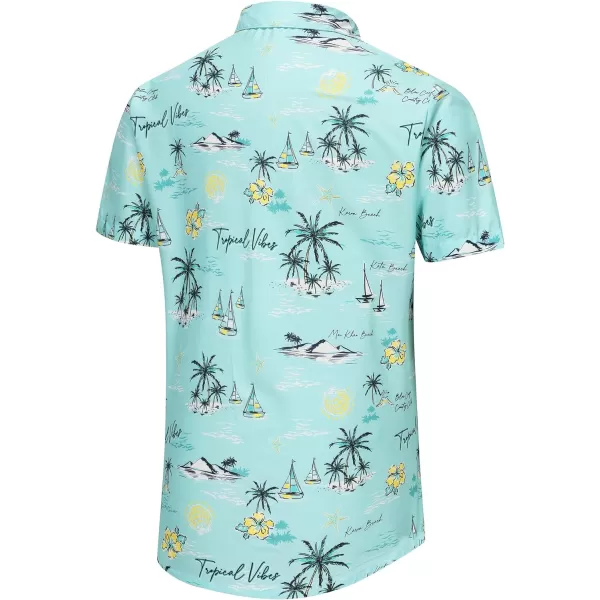 KYKU Hawaiian Shirt for Men - Funny Vacation Tropical Beach Shirts Short Sleeve Button Down Summer Clothes with Pockets