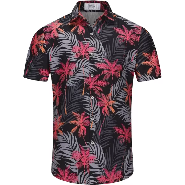 KYKU Hawaiian Shirt for Men - Funny Vacation Tropical Beach Shirts Short Sleeve Button Down Summer Clothes with Pockets