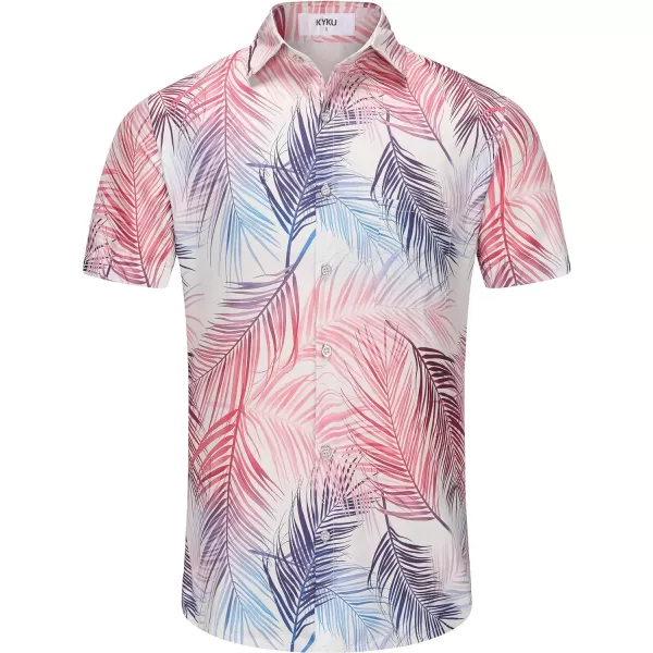 KYKU Hawaiian Shirt for Men - Funny Vacation Tropical Beach Shirts Short Sleeve Button Down Summer Clothes with Pockets