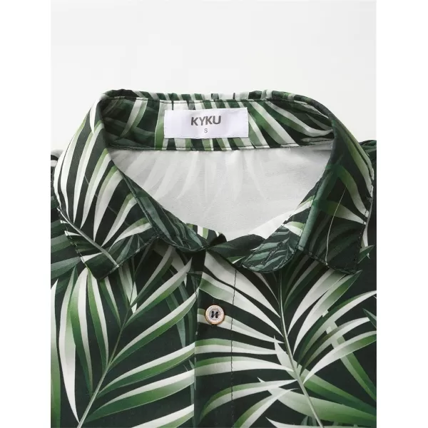KYKU Hawaiian Shirt for Men - Funny Vacation Tropical Beach Shirts Short Sleeve Button Down Summer Clothes with Pockets